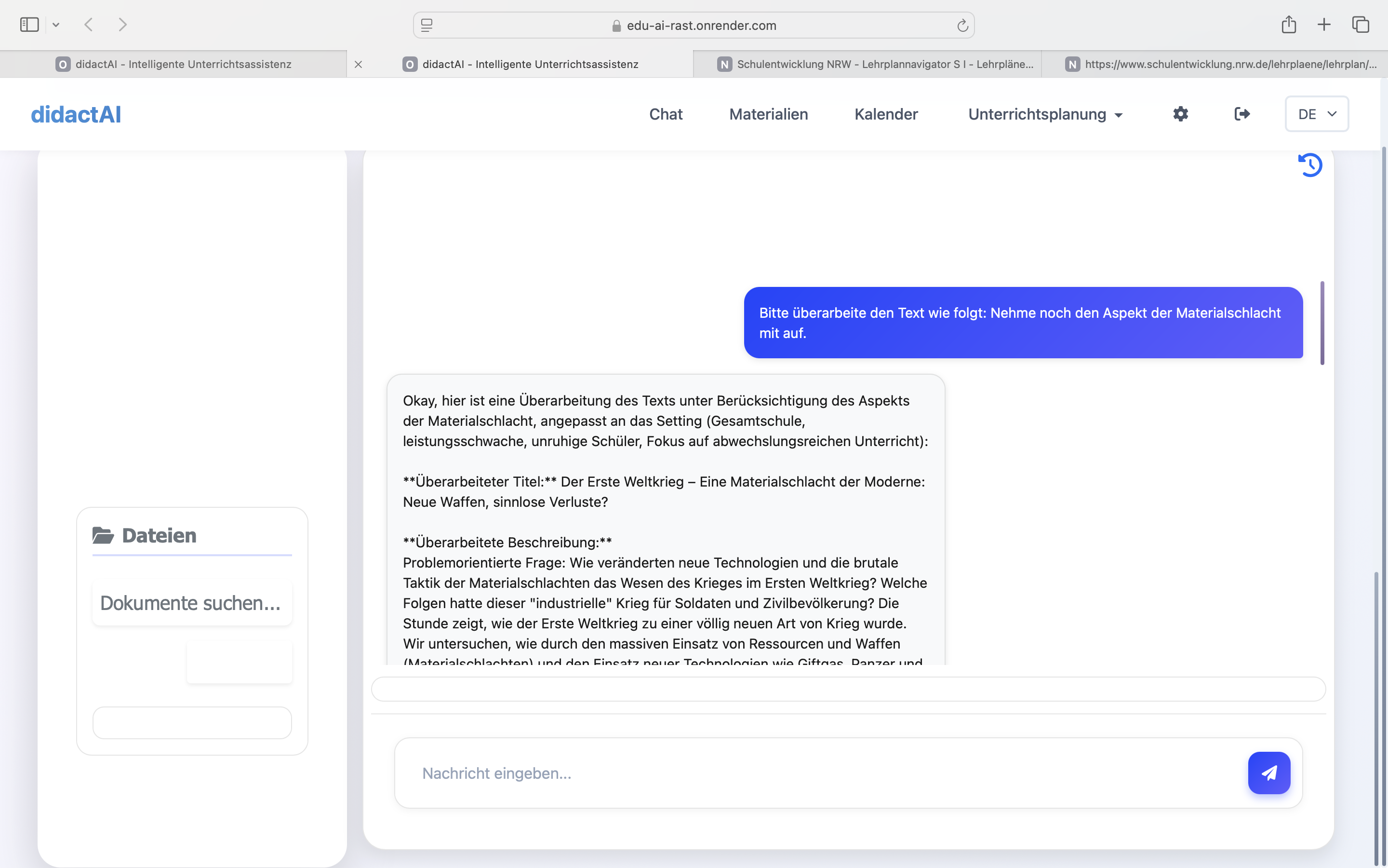 KI-Funktionen in didactAI – Automatische Analyse und Personalisierung